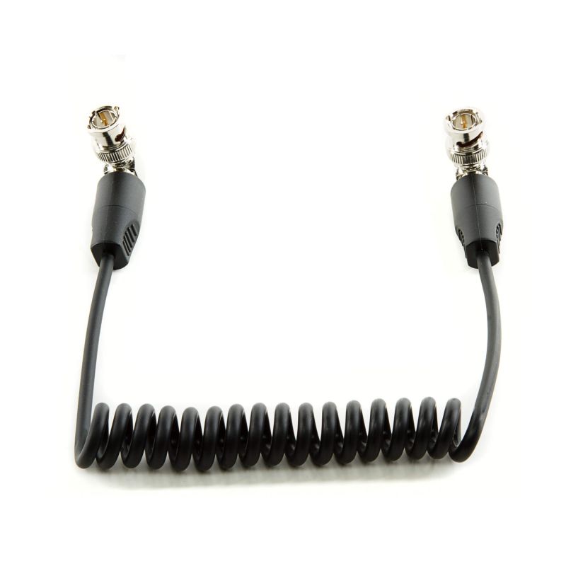 SHAPE 10" Coil SDI Cable BNC 90 Degree Connectors