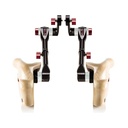 SHAPE Double Telescopic Wooden Handles mit Arri Rosette