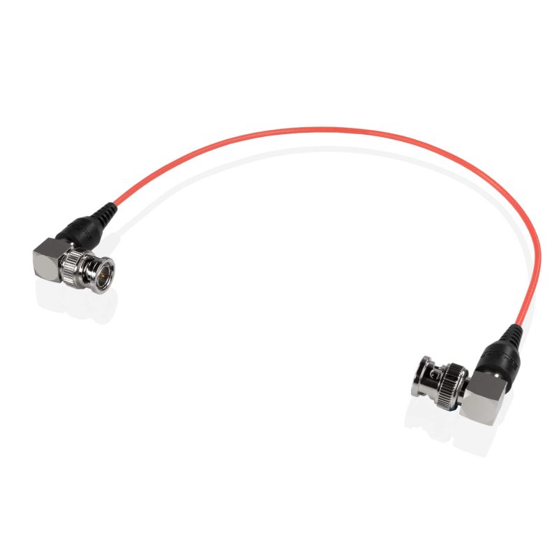 SHAPE Dünnes 90° BNC Kabel 12" (rot)