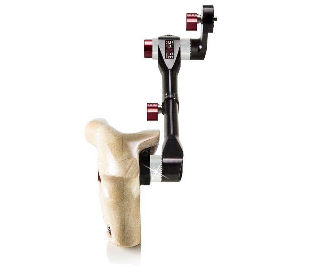 SHAPE Telescopic Wooden Handle Single Right mit Arri Rosette