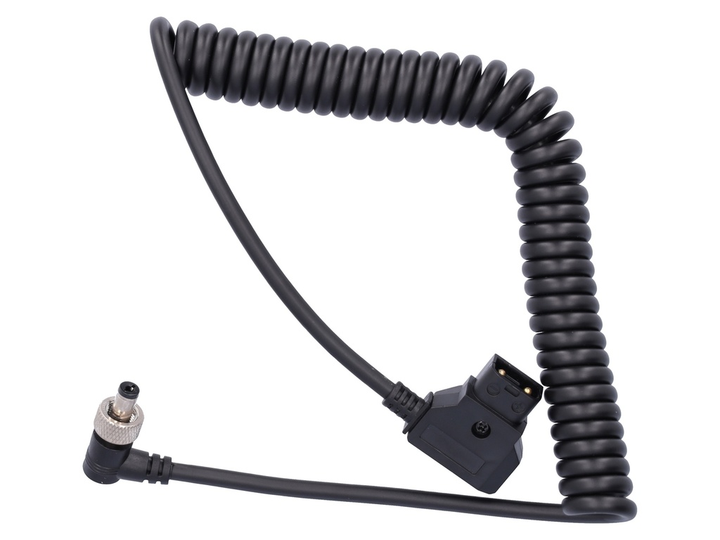 [ATOMDTPCB2] ATOMOS D-Tap to DC Locked connector Barrel Coiled Cable