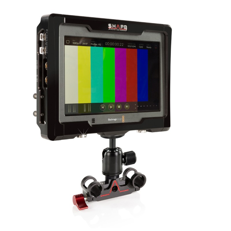 SHAPE Cage für den Blackmagic Video Assist 4K mit 15mm Kugelgelenkkopf