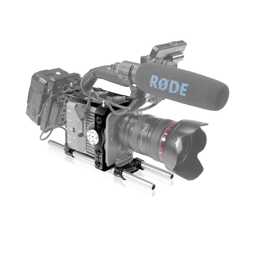 SHAPE Sony FX6 camera cage and 15 mm LW rod system