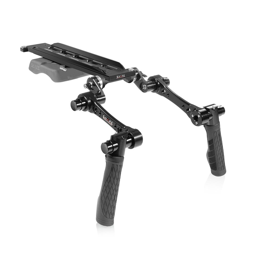SHAPE ARRI DOVETAIL SHOULDER MOUNT WITH HAND15 HANDLES