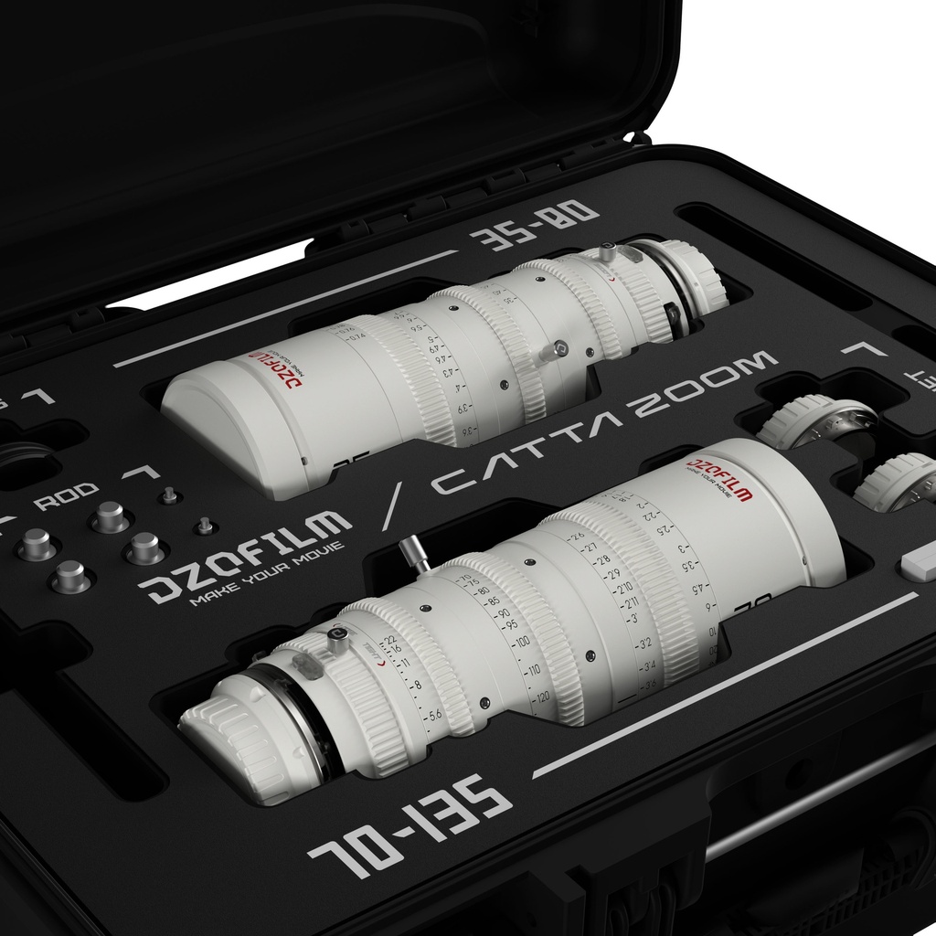 DZOFILM Catta Zoom 2-Lens Kit (35-80/70-135 T2.9) White