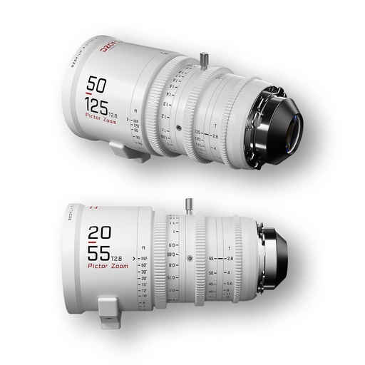 [DZO-7220001W/2W-BUNDLE] DZOFILM Pictor Zoom 2-Lens Kit (50-125/20-55 T2.8) White