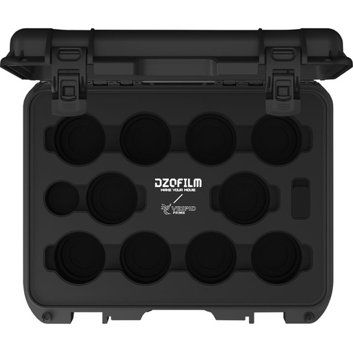[DZO-CaseV10] DZOFILM Hard Case for Vespid Prime 10-Lens Kit (16/21/25/35/40/50/75/100/125/Macro 90)