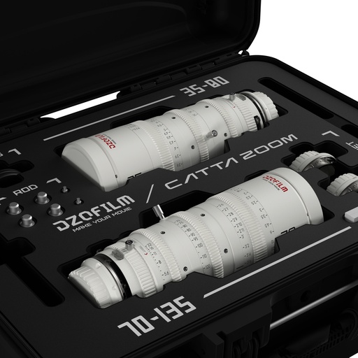 [DZO-FFCatta2E-WH] DZOFILM Catta Zoom 2-Lens Kit (35-80/70-135 T2.9) White