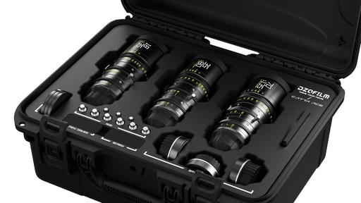 [DZO-FFCattaA3-BUNDLE] DZOFILM Catta Ace Zoom 3-Lens Kit (18-35/35-80/70-135 T2.9) Black
