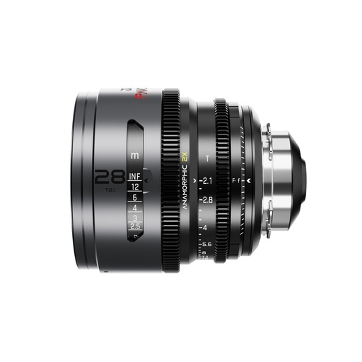 [DZO-PA2821PLMN] DZOFILM Pavo 2x Anamorphic 28mm T2.1 for PL/EF Mount (S35) metric - Neutral Coating