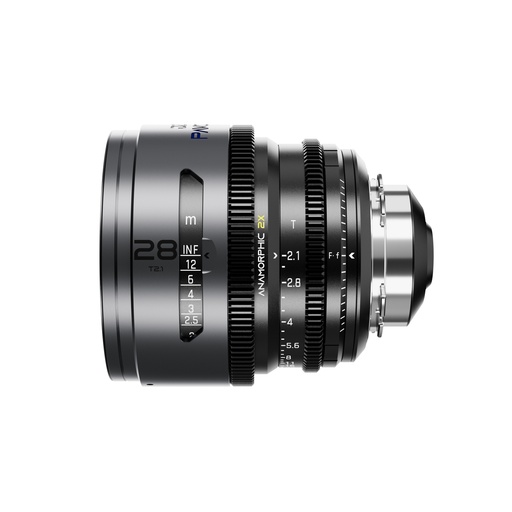 [DZO-PA2821PLMB] DZOFILM Pavo 2x Anamorphic 28mm T2.1 for PL/EF Mount (S35) metric - Blue Coating