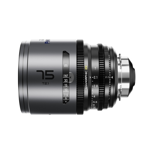 [DZO-PA7521PLMB] DZOFILM Pavo 2x Anamorphic 75mm T2.1 for PL/EF Mount (S35) metric - Blue Coating