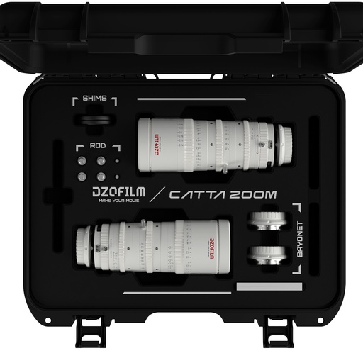 [DZO-FFCatta2E2-WH] DZOFILM Catta Zoom 2-Lens Kit (18-35/70-135 T2.9) White