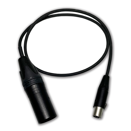 [BT-5XLR] BEACHTEK 5-PIN FEMALE MINI XLR TO 5-pin XLR male