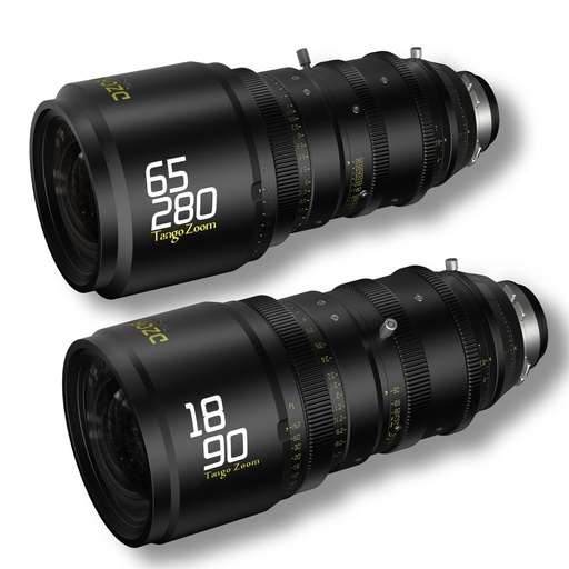 [DZO-T29K2PLM-BUNDLE] DZOFILM Tango 2-Lens Kit (18-90mm T2.9/65-280mm T2.9-4) for PL&EF Mount (S35) metric (w/o servo)