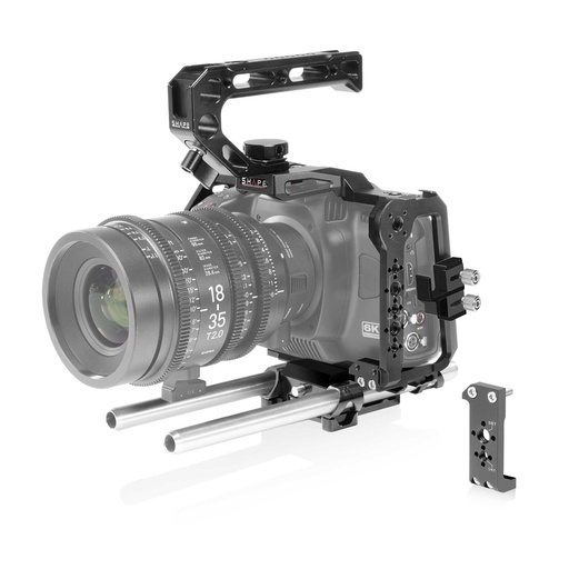[SHBM6KROD] SHAPE Cage for Blackmagic Cinema Camera 6K/6K Pro/6K G2 with Top handle & 15mm LWS Rod System