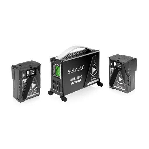 [SH2V50FC] SHAPE KIT USB-C FAST CHARGER 2x Mini V-mount 50Wh BATTERY