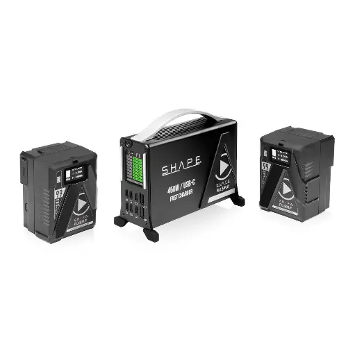 [SH2V99FC] SHAPE KIT USB-C FAST CHARGER 2x Mini V-Mount 99Wh BATTERY