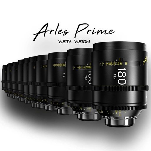 [DZO-SAP10IPL] DZOFILM Arles 10-Lens Kit 14/21/25/35/40/50/75/100/135/180mm FF/VV Prime Cine Lens for PL (imperial)