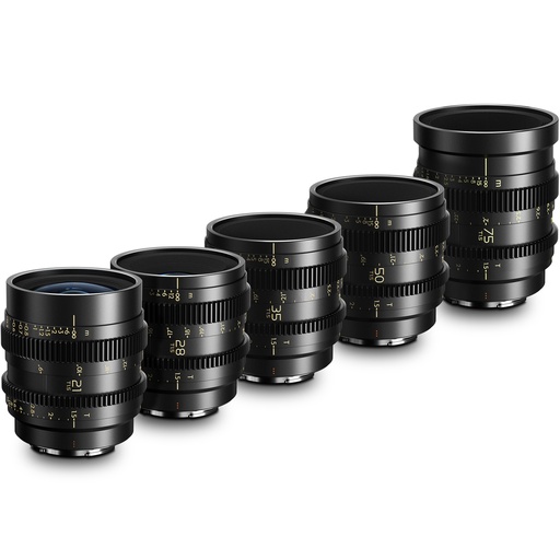 [TP-SC5P-E] THYPOCH Simera-C 5-Lens Kit 21/28/35/50/75mm T1.5 FF Prime Cine Lens (E Mount)