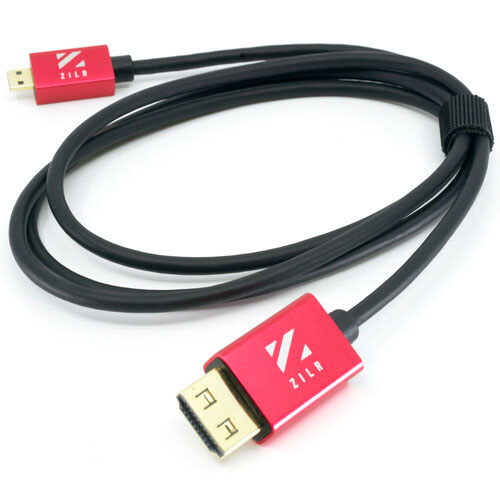 [ZRHAD03] ZILR 8Kp60 50cm (Full to Micro) Hyper Thin Ultra High Speed HDMI Secure Cable Micro Connector 