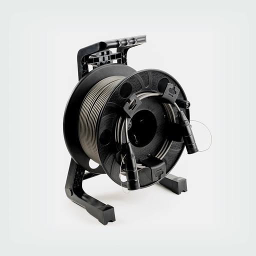 [ZRHAA19] ZILR Cable Reel HDMI 8Kp60 100m (Directional Full to Full) Armored Fiber Optic Cable with Connect Caps on Production Reel