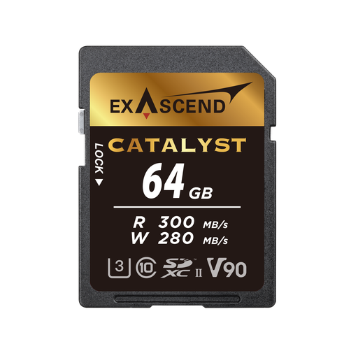 [EX64GSDU2] Exascend Catalyst 64GB (UHS-II SD V90)