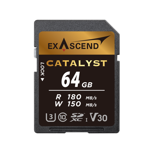 [EX64GSDU1] Exascend Catalyst 64GB (UHS-I SD V30)