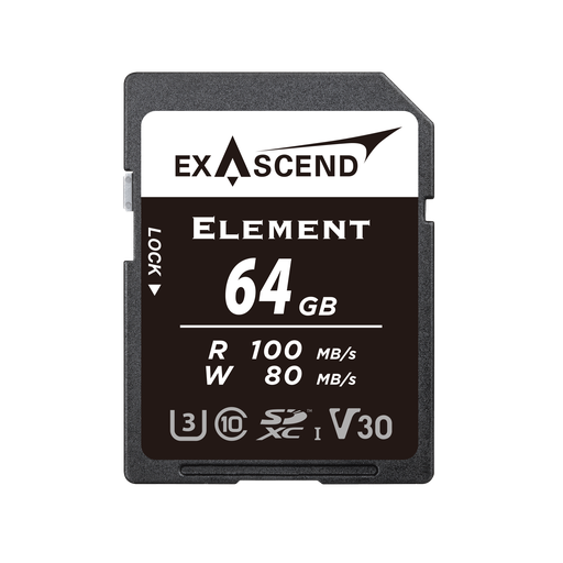 [EX64GSDA1] Exascend Element 64GB (UHS-I SD V30)