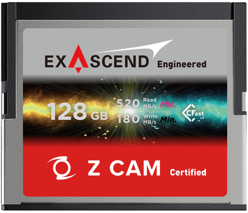 [EXSZ3X128GB] Exascend Cinema Cfast 128GB for Z-Cam