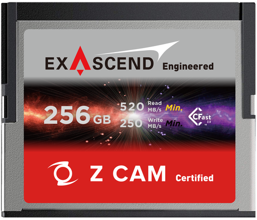 [EXSZ3X256GB] Exascend Cinema Cfast 256GB for Z-Cam