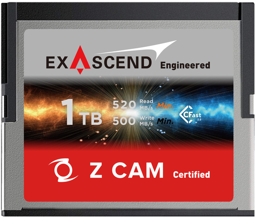 [EXSZ3X001TB] Exascend Cinema Cfast 1TB for Z-Cam