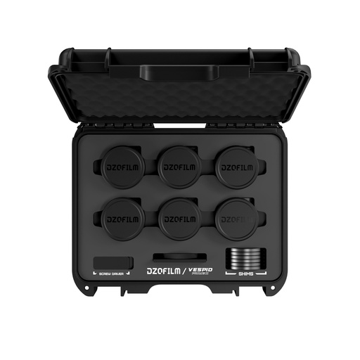 [DZO-V26SETMX] DZOFILM Vespid Prime 2 6-Lens Kit (18/24/35/50/85/105 T1.9) metric