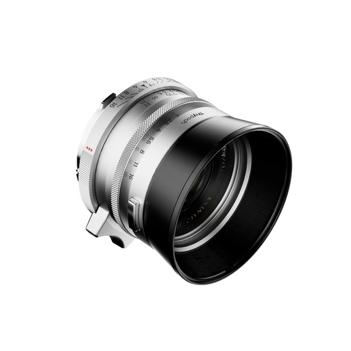 [TP-K35M-SR-LHF] THYPOCH Ksana 35mm f/2 ASPH. Full-frame Photo Lens with Lens Hood (Leica M, Silver Chrome)