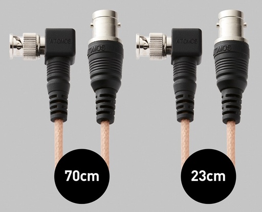 [ATOMCAB003] ATOMOS 2 x Samurai Right-Angle SDI Cables (23cm,70cm)