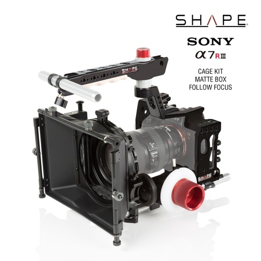 [SHA73KIT] SHAPE Sony A7R3 Cage Kit Matte Box Follow Focus