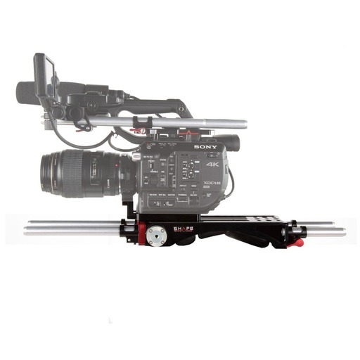 [SHFS5BP] SHAPE Sony FS5 Baseplate V-Lock Quick Release mit Metabones Support