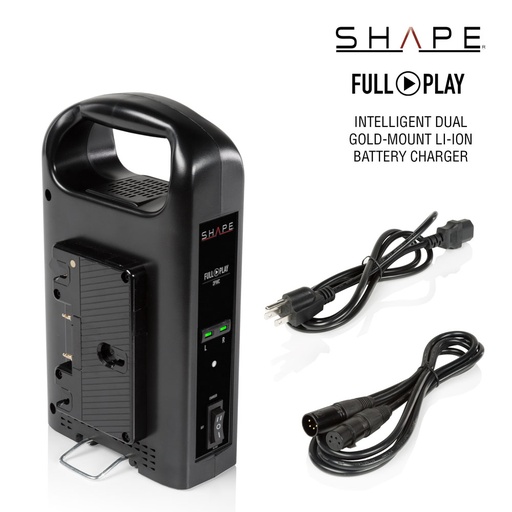 [SHG2PWC] SHAPE Intelligent Dual Gold-Mount Lithium-Ion Battery Charger
