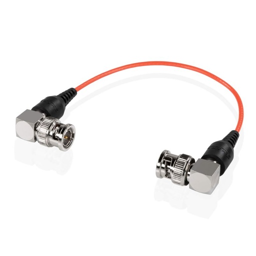 [SHSKI6R] SHAPE skinny 90-degree BNC cable 6 inches red