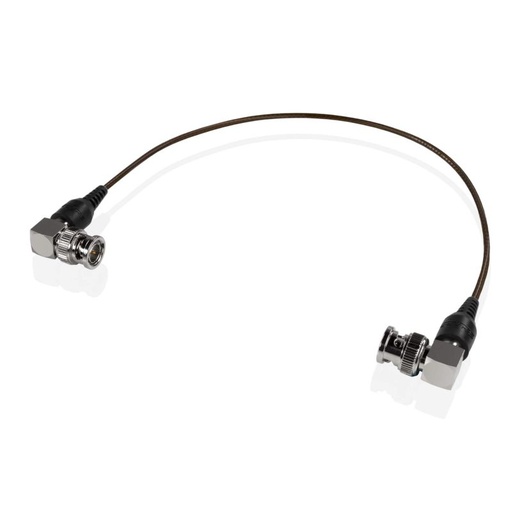 [SHSKI12N] SHAPE skinny 90-degree BNC cable 12 inches black