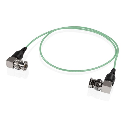 [SHSKI24G] SHAPE skinny 90-degree BNC cable 24 inches green