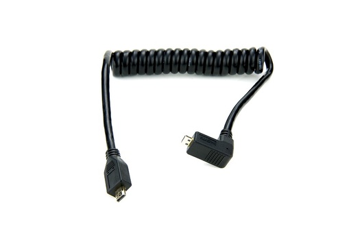 [ATOMCAB005] ATOMOS Coiled Right-Angle MICRO to Micro HDMI Cable
