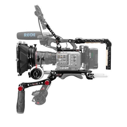 [SHFX6KIT] SHAPE Sony FX6 baseplate, top plate, controller top handle,VF. mount, matte box, follow focus pro