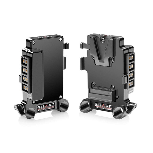 [SHMDTVM] SHAPE Multi D-Tap V-Mount Plate 15mm LWS Rod Mount